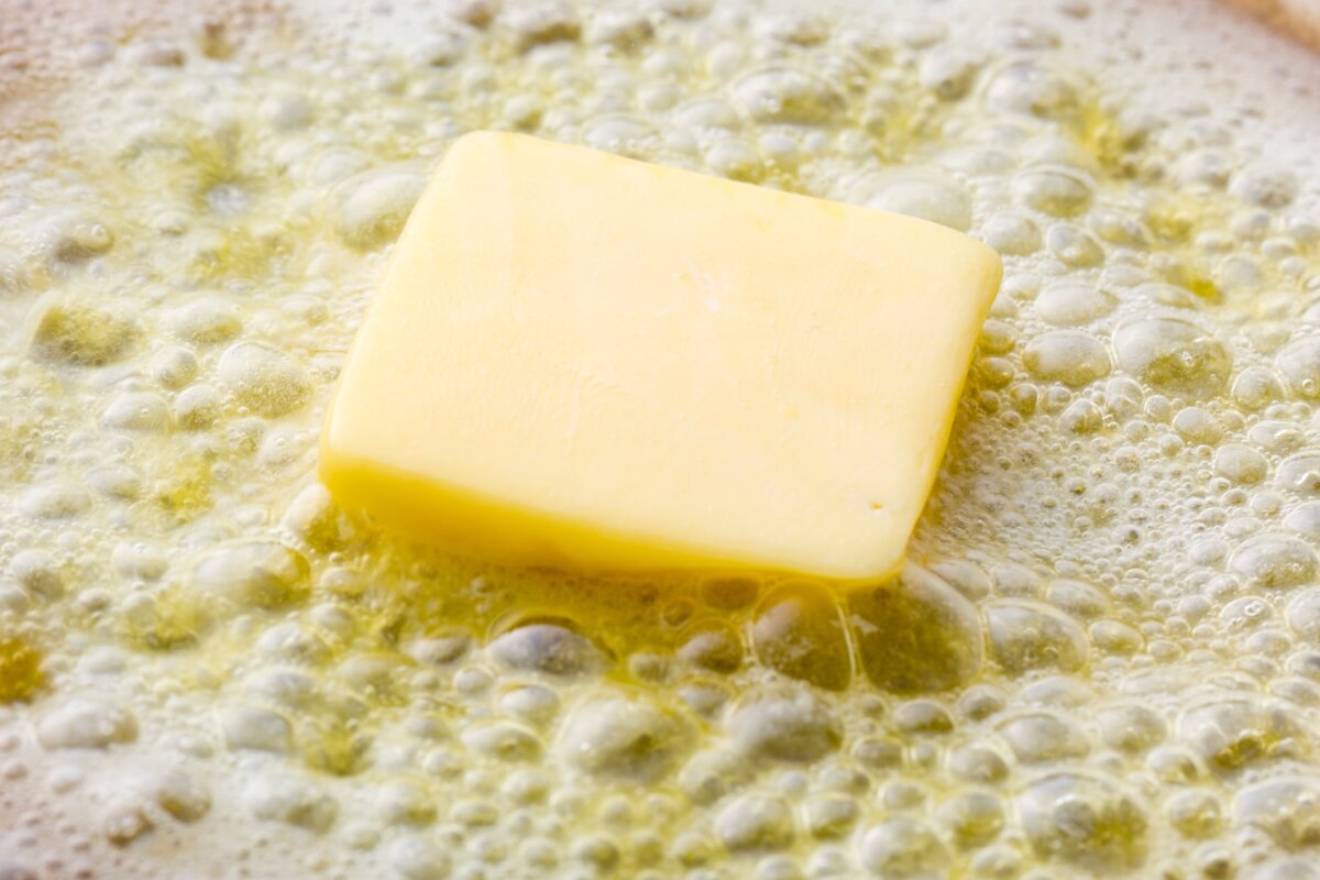 Так плавится натуральное сливочное масло