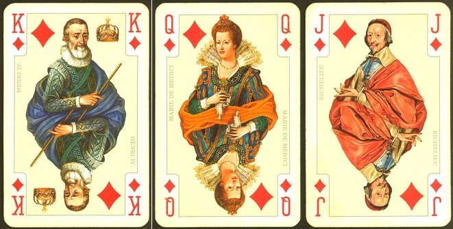 Колода "France Royale" фирмы Piatnik, бубны (из коллекции автора)