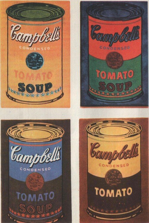 Энди Уорхол "Банки с супом Кэмпбелл"