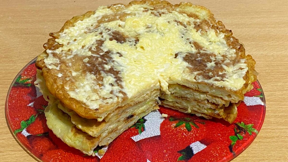 Кабачковый торт с грецким орехом