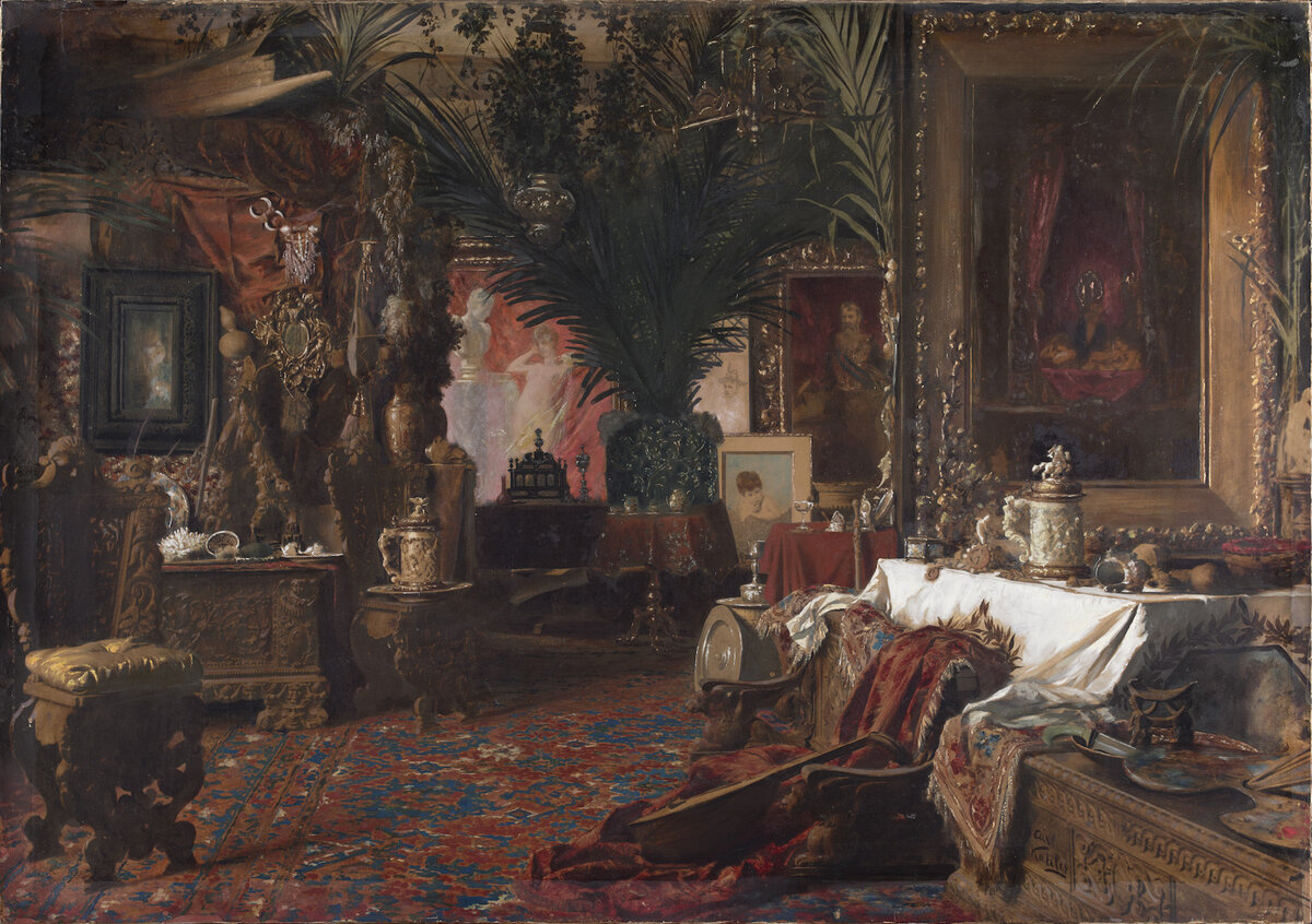 Carl Kahler. East end of the studio. 1887 (?). State Library Victoria