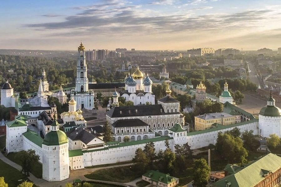 Сергиев Посад с высоты птичьего полета