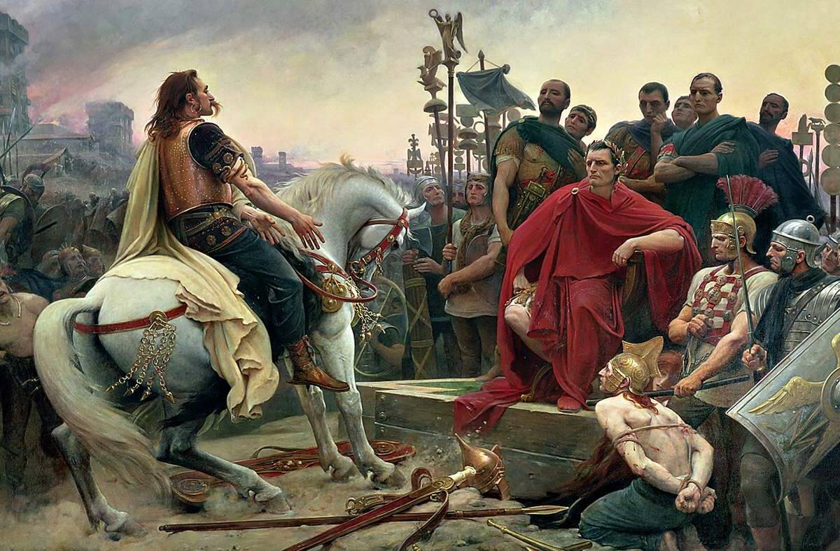 Описание картины вождь галлов сдается цезарю