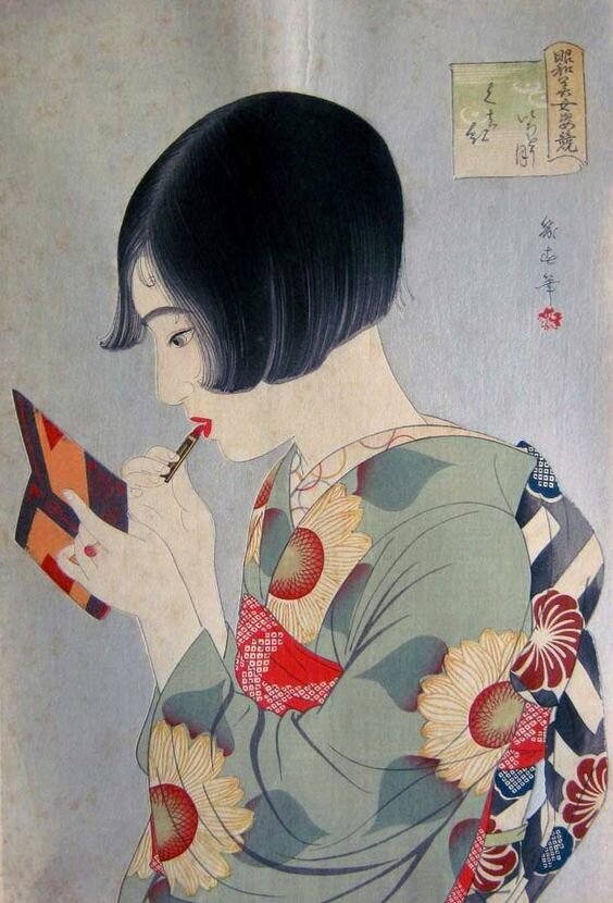 гравюра  Ватанабэ Икухару