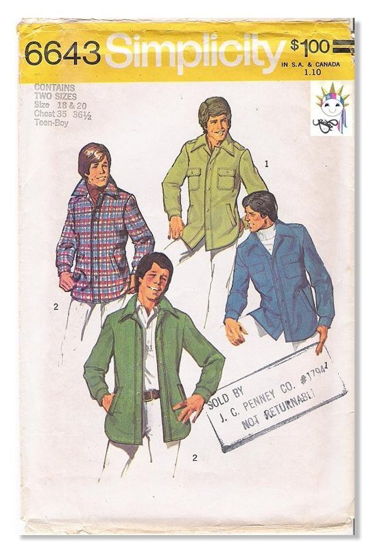 Реклама J. C. Penney CPO jacket 1970-х годов