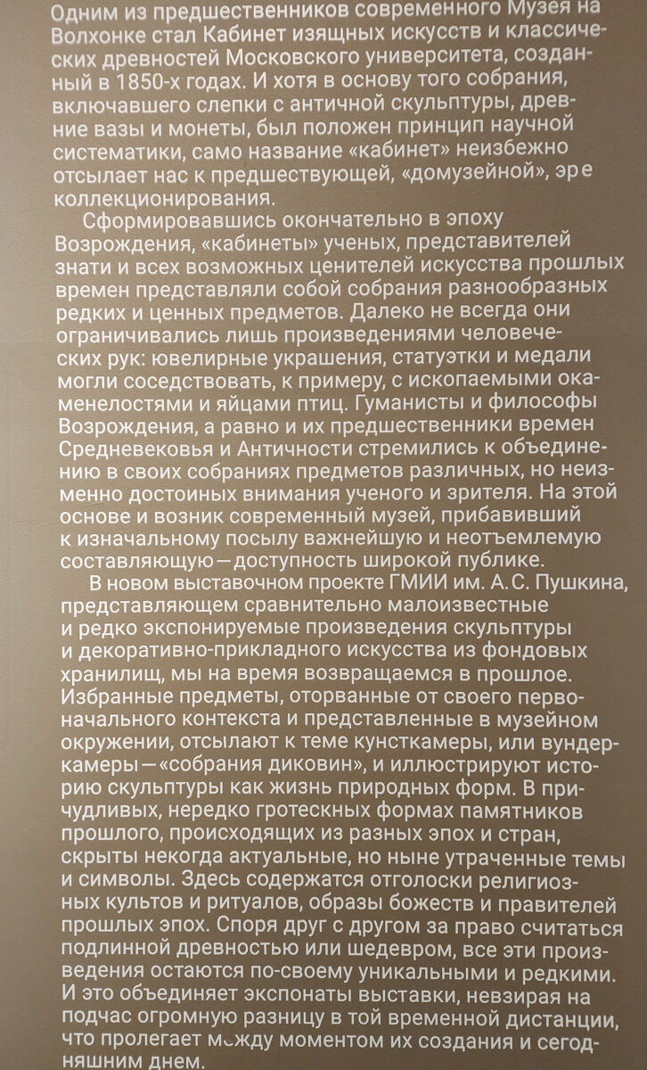 «Кабинет редкостей»  - Пушкинский музей продолжает показывать публике произведения из фондовых хранилищ, которые очень редко выставляются.  Описание выставки  Фото: ЯрРа-Искатель 