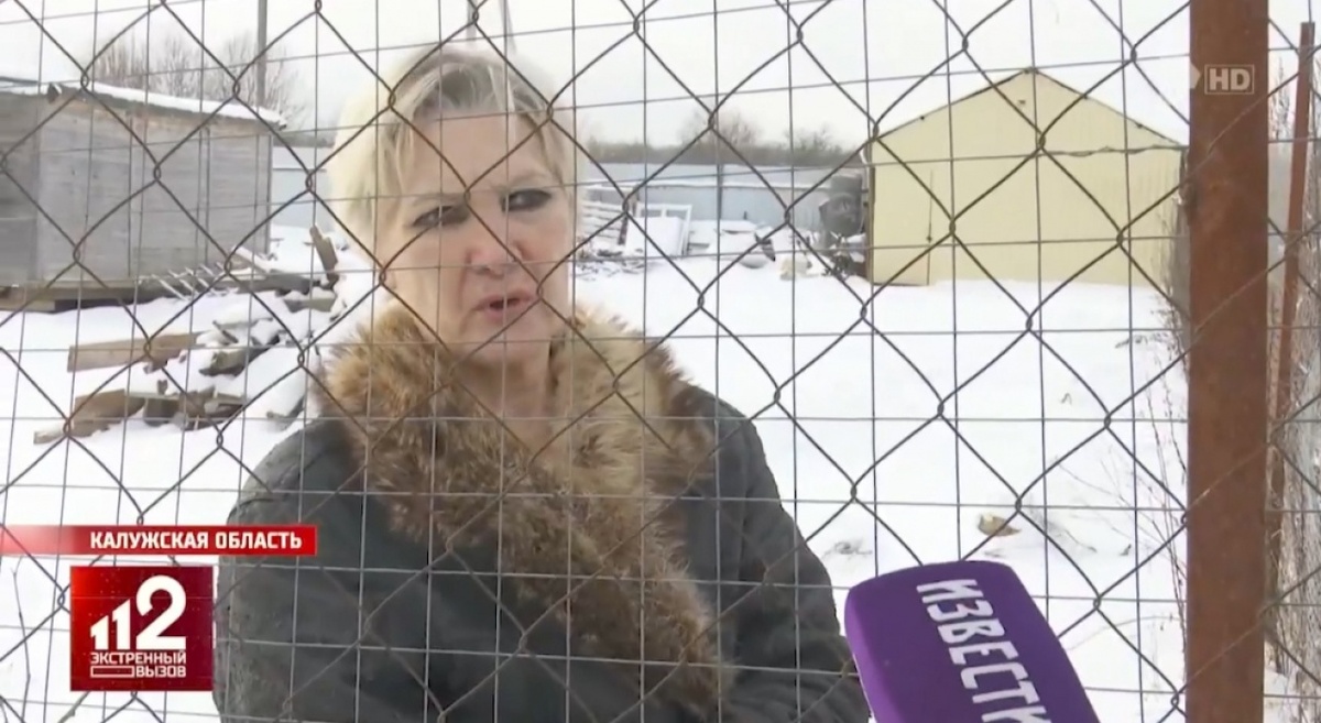    РЕН ТВ снял сюжет о ссоре соседей в Калужской области. Елена Французова