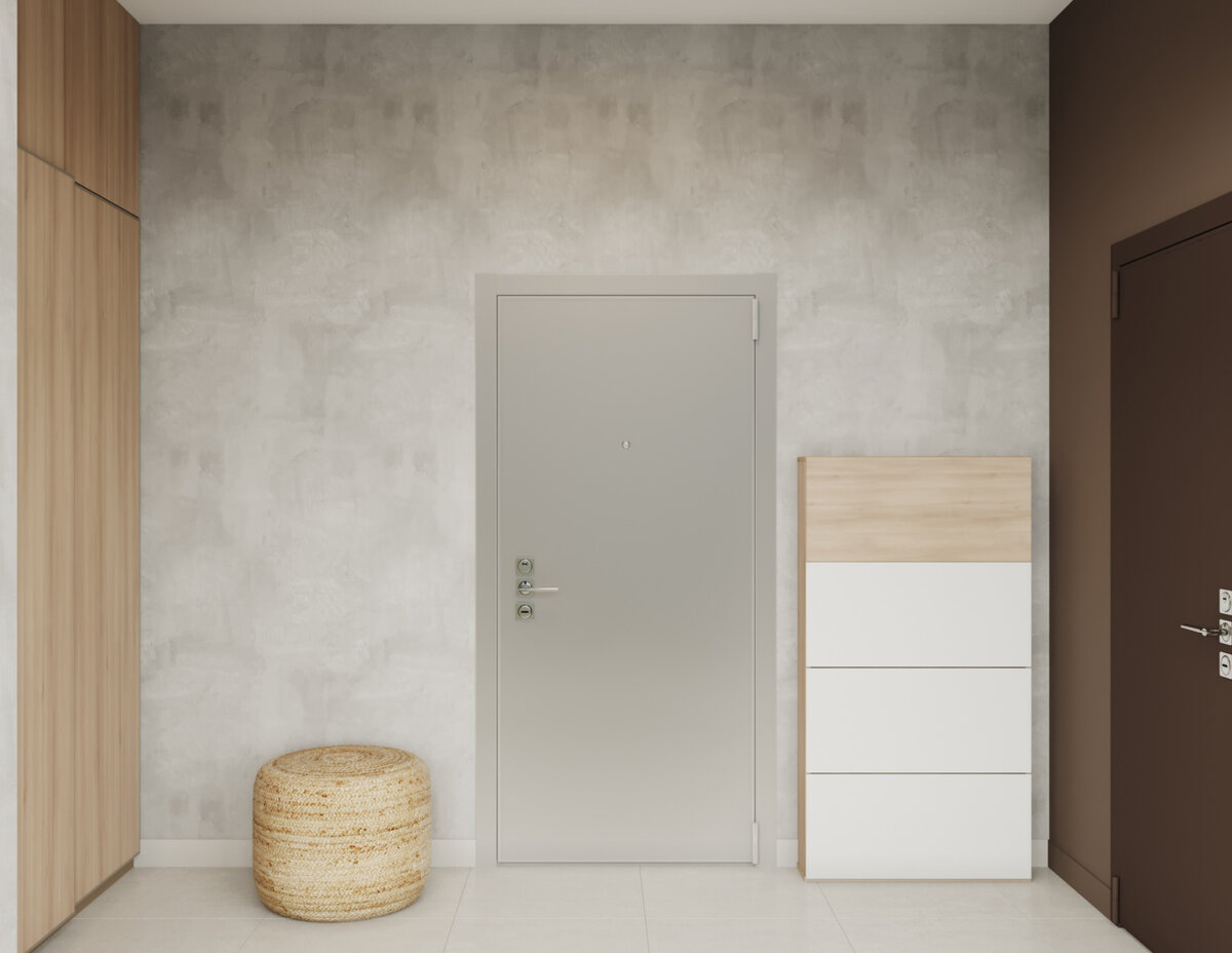 Пуф и обувница. Дизайнер Ксения Смирнова.