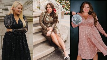 Нарядные женщин зима 2023: самые модные модели, и праздничные платья для полных.