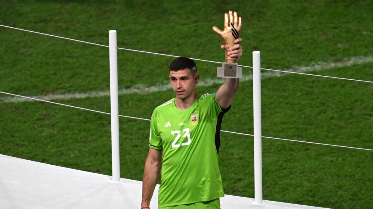    Вратарь сборной Аргентины Эмилиано Мартинес© РИА Новости / Григорий Сысоев