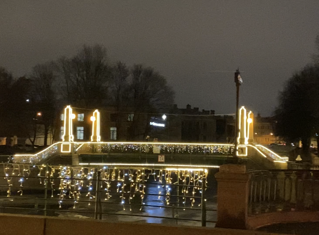 Вид с Пикалова моста на Красногвардейский. Фото автора.