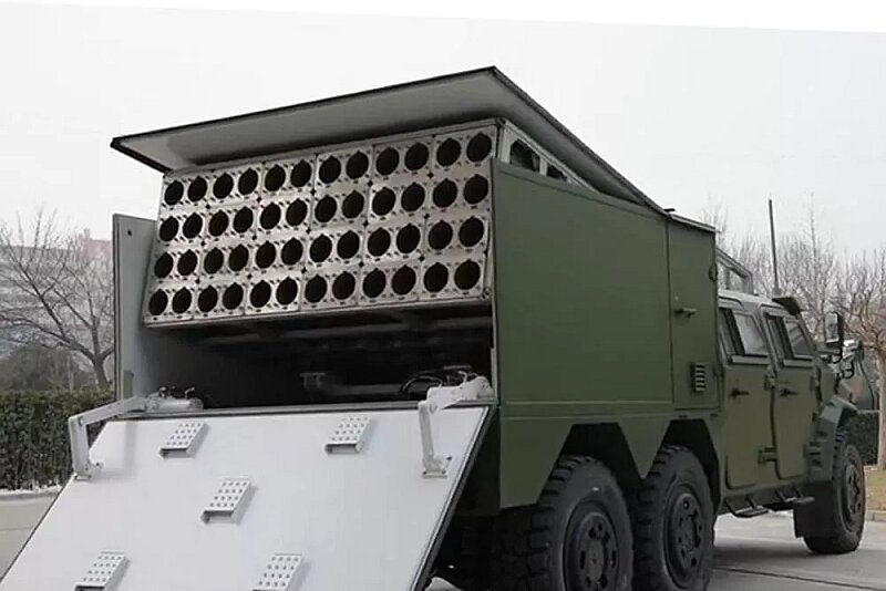Китайская пусковая установка для запуска дронов-камикадзе FH-901