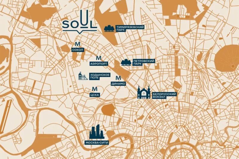 Где появится ЖК Soul