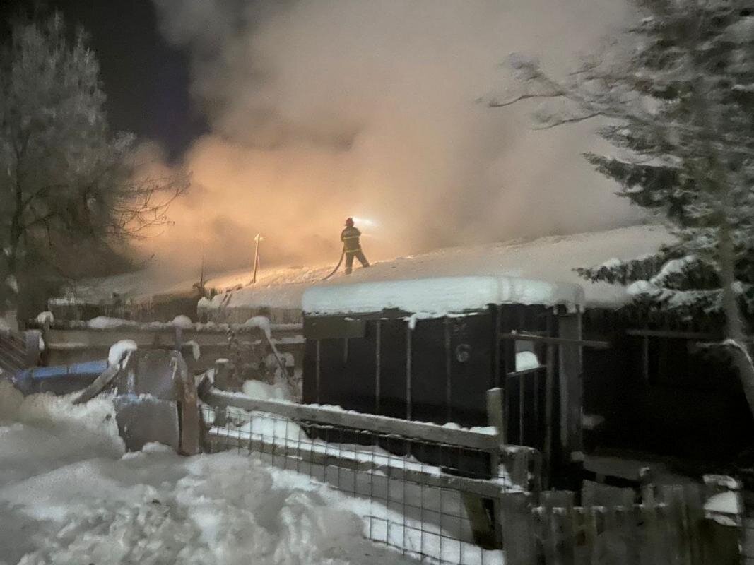    В Барсово сгорел жилой дом