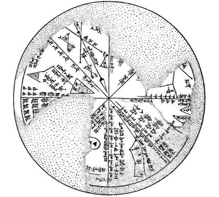 Карты 12 40. Звездные карты шумеров планисфера. Карта звездного неба в Междуречье. Древняя карта звездного неба Месопотамии.