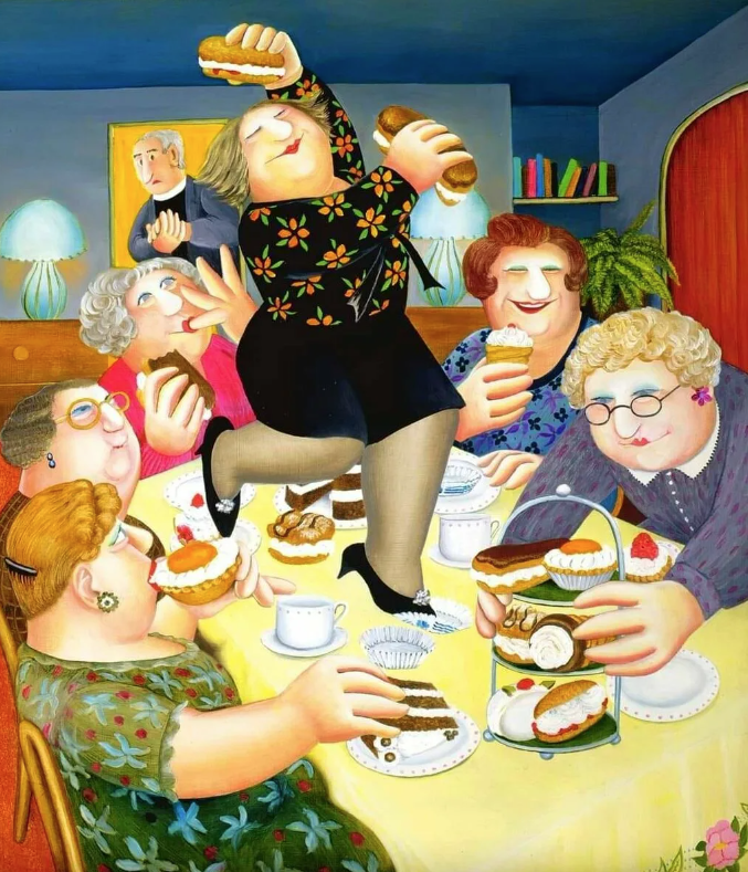 Картина "Веселое застолье". Из открытых источников. Ищу автора) 