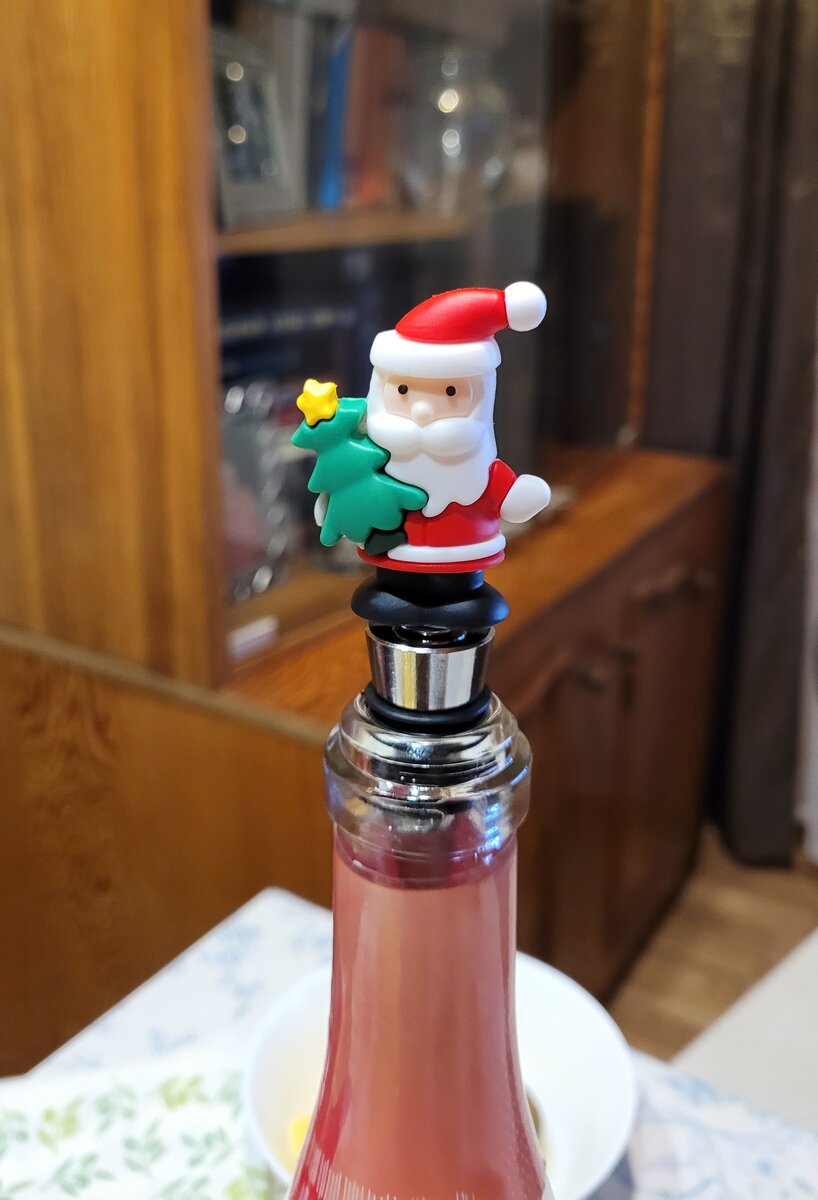 Новогодняя пробка для бутылки шампанского