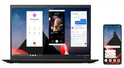    Так выглядит взаимодействие ноутбука и смартфона. Фото: gsmarena.com