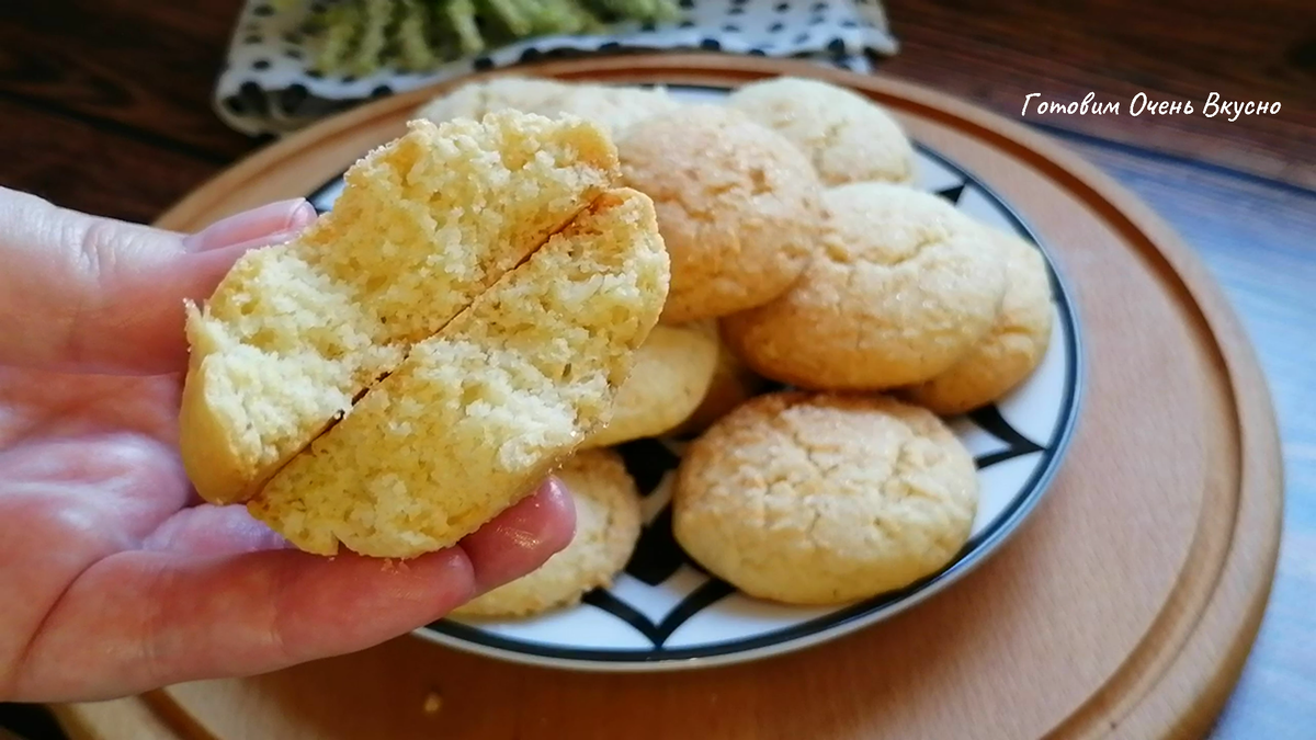 Мягкое, нежное, самое вкусное кокосовое печенье | ГОТОВИМ очень ВКУСНО |  Дзен