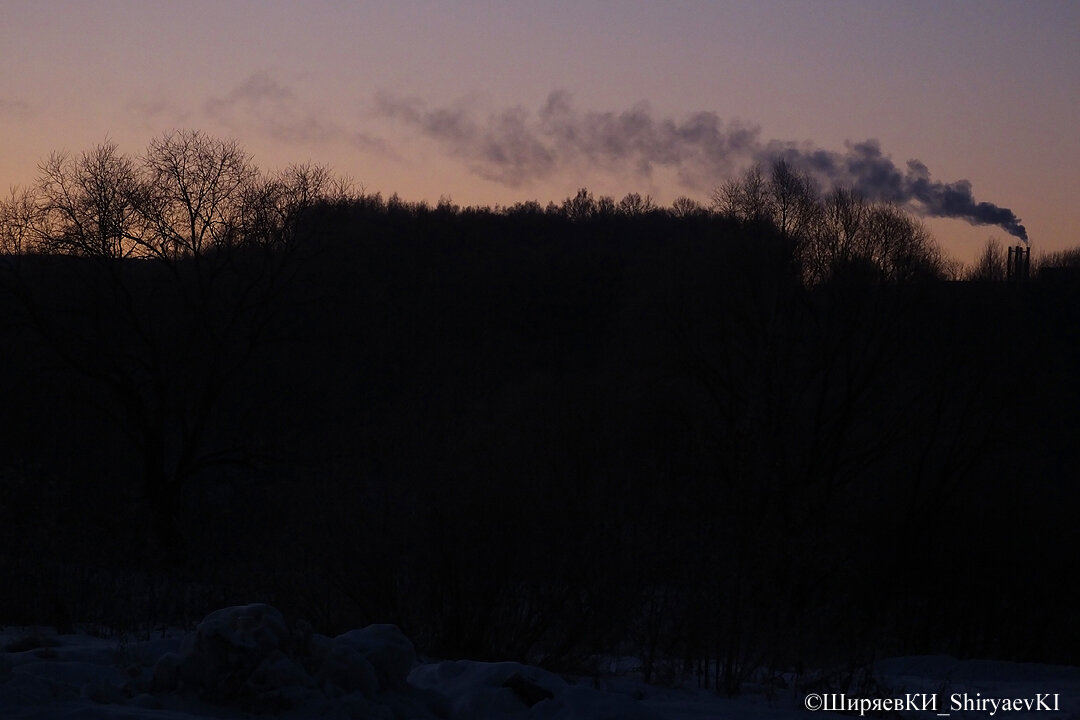 Первый кадр до восхода солнца и даже до появления зари