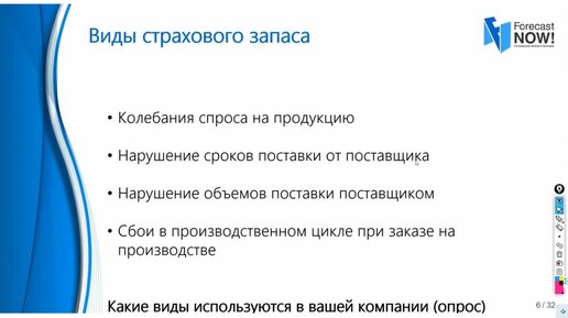 Виды страхового запаса