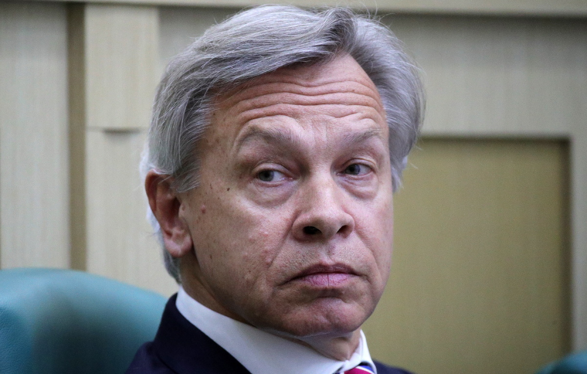    Председатель комиссии Совета Федерации РФ по информационной политике и взаимодействию со средствами массовой информации Алексей Пушков  Сергей Бобылев/ТАСС