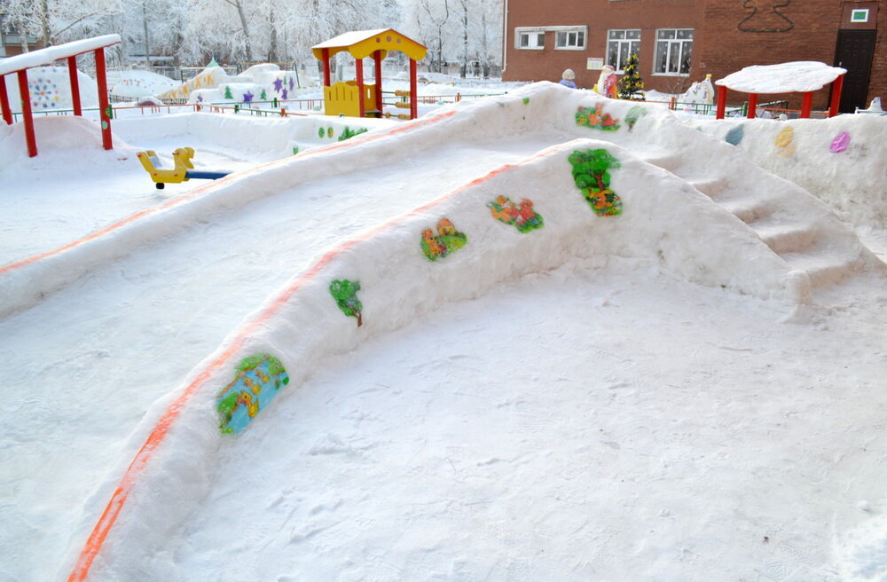 Фигуры из снега своими руками: идей для школы и детского сада