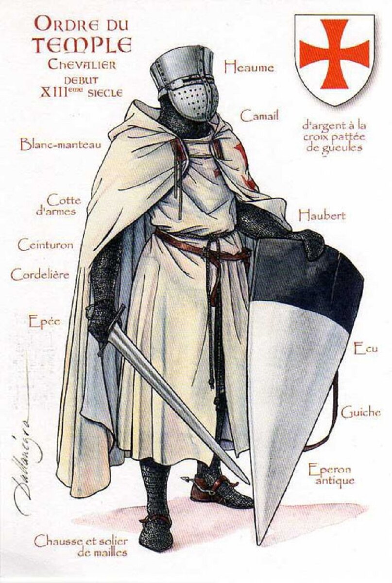 Рыцарь-тамплиер 13 век