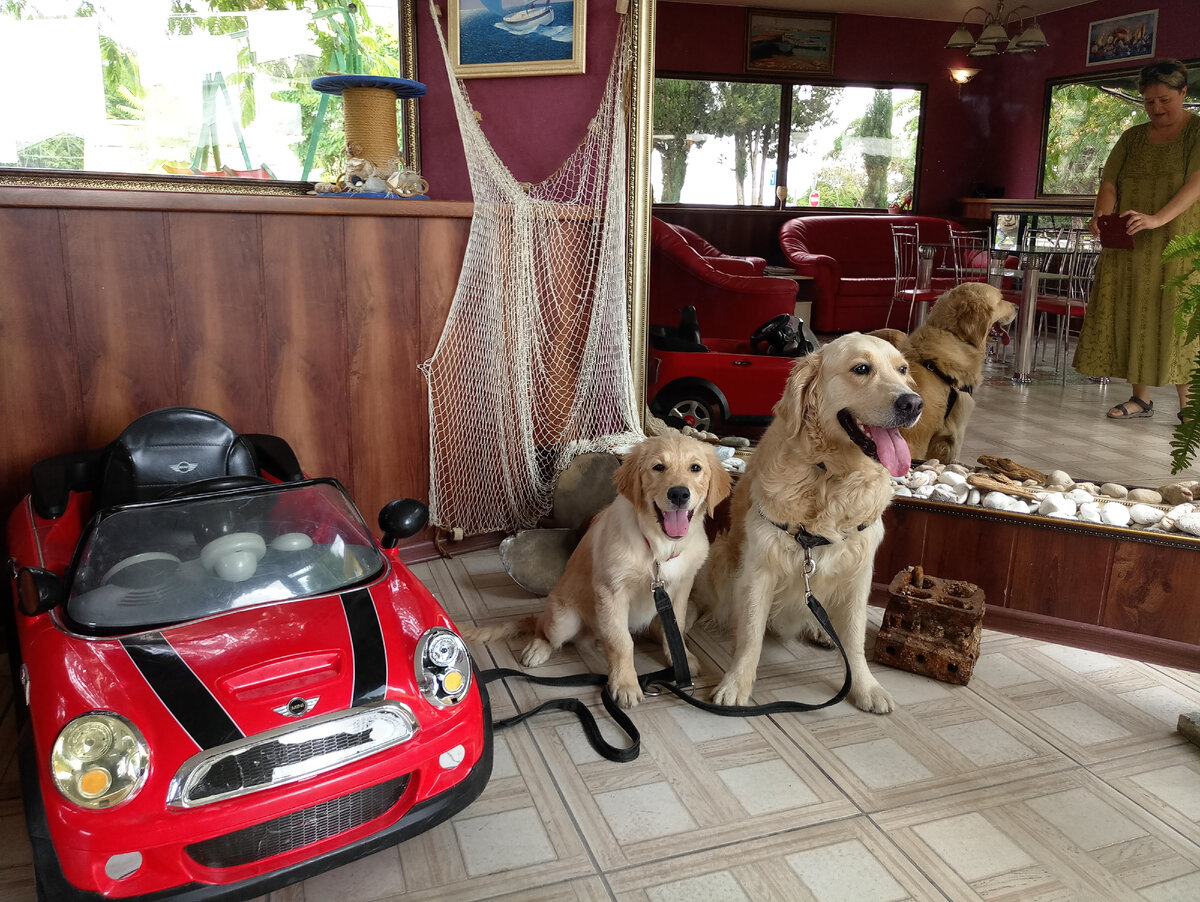 Куба и маленькая Ляля, фото  на автомойке, когда мы ждали свою машинку из бани