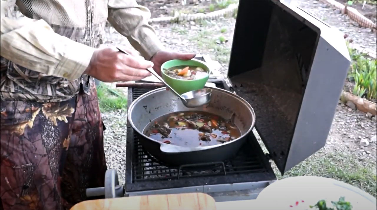 Делаем шулюм из перепелов