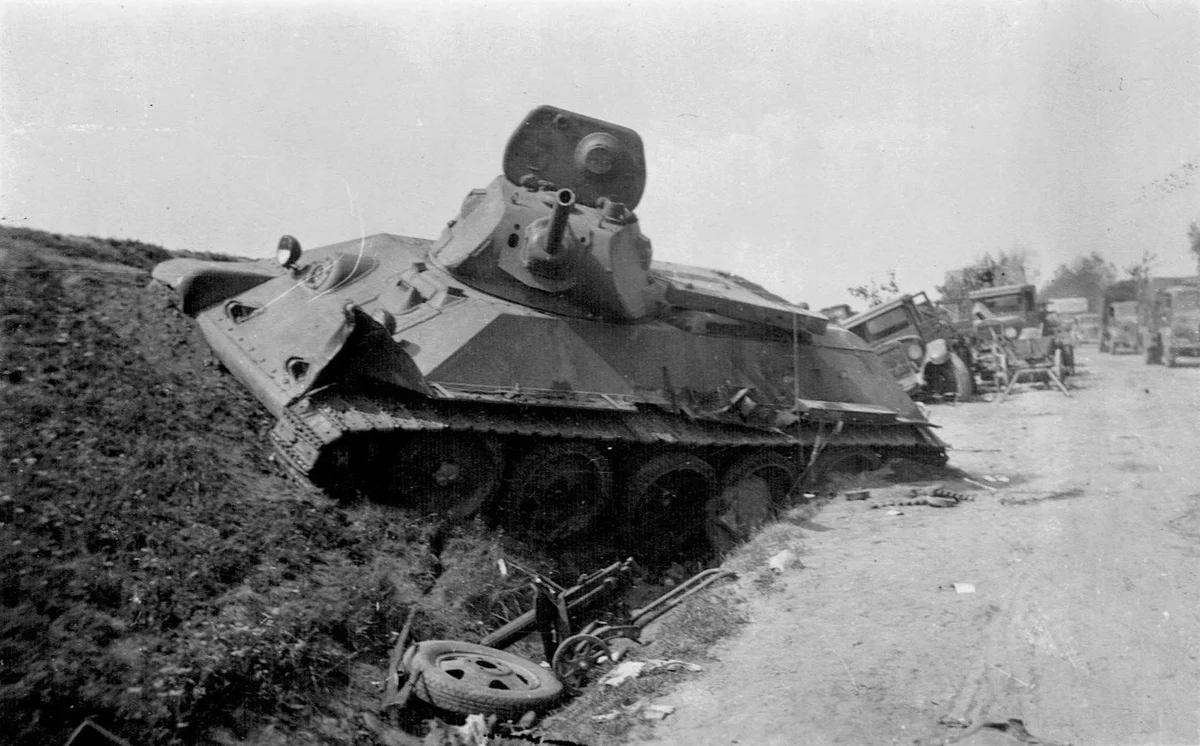 Потерянная советская бронетехника в 1941 году.