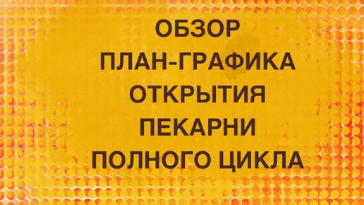 Как открыть пекарню. Обзор план-графика открытия пекарни полного цикла или кондитерского производства.