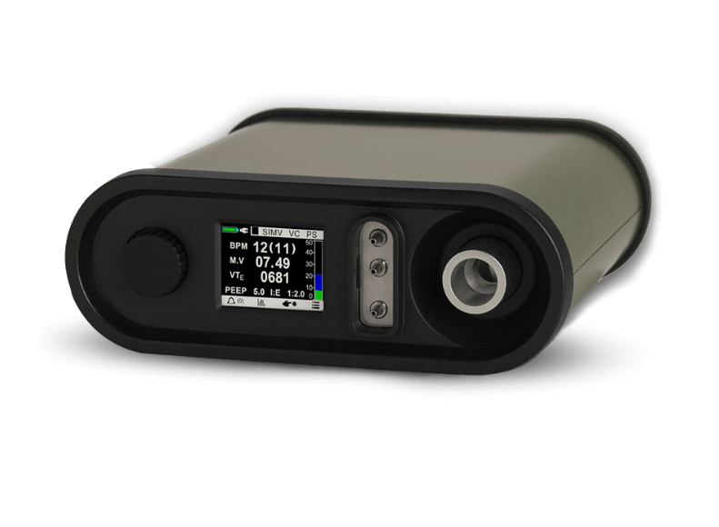 Компактный прибор для искусственной вентиляции лёгких.