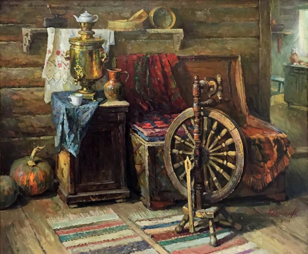 М. Калинин. Натюрморт с прялкой