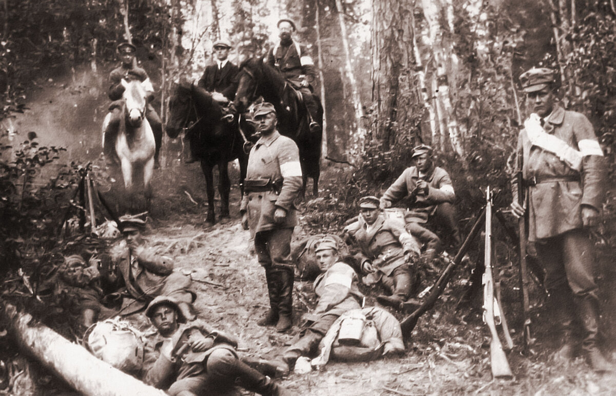 Финские добровольцы во время Венской экспедиции 1918 года. Источник: fi.wikipedia.org