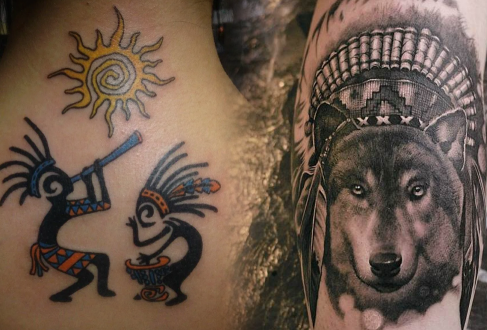 Индейские татуировки и значение (75+ фото)