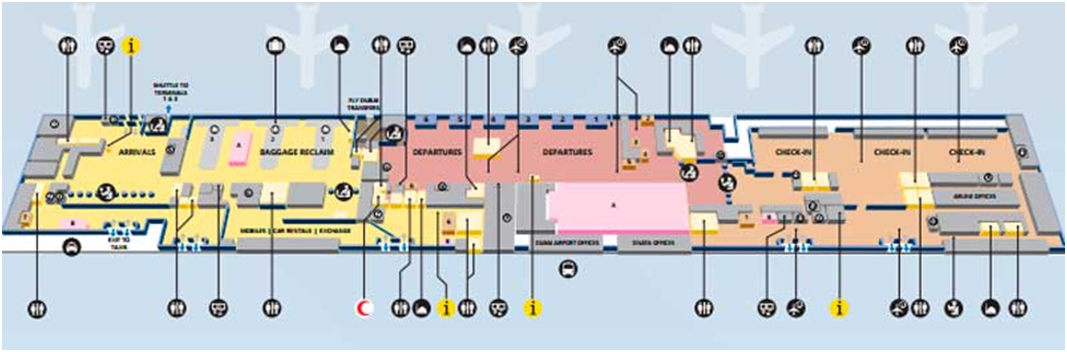 Схема аэропорта dxb