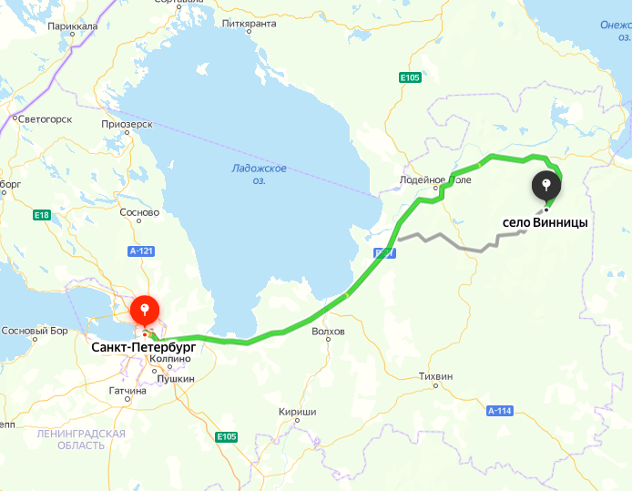 350 километров и 5 часов в пути до столицы Вепсского края - села Винницы