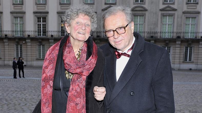 Кшиштоф Занусси с супругой Эльжбетой Гроховской, фото plejada.pl