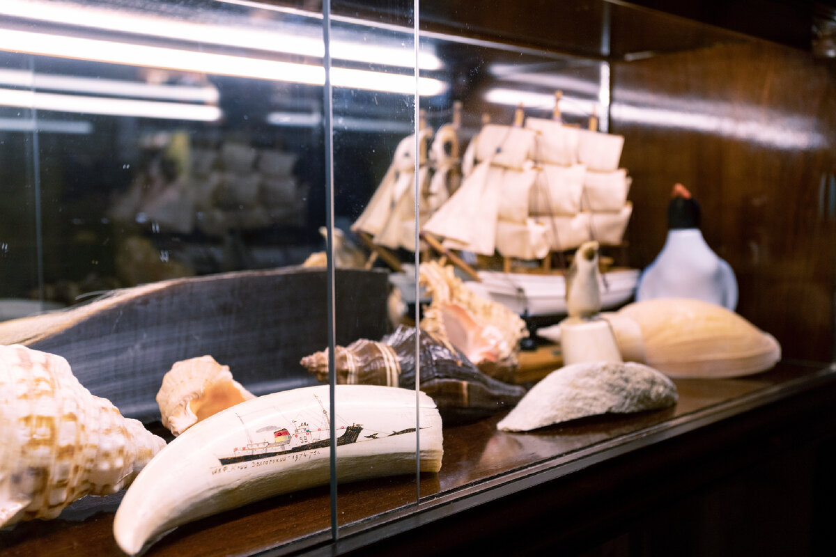 Экспозиция музея Дом китобоя 