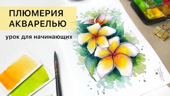 🎨РИСУЕМ ЦВЕТЫ АКВАРЕЛЬЮ. Скетчи для начинающих. Рисование с нуля