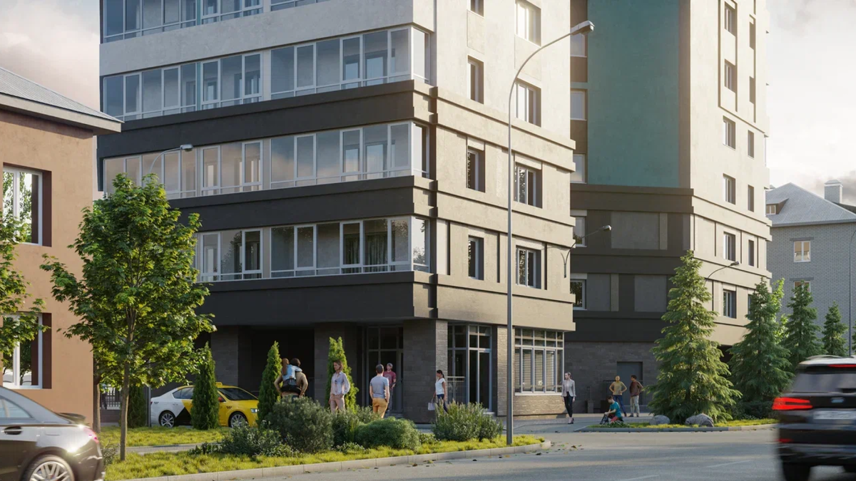 Внешняя отделка ЖД «Лето», строительная группа «Развитие»