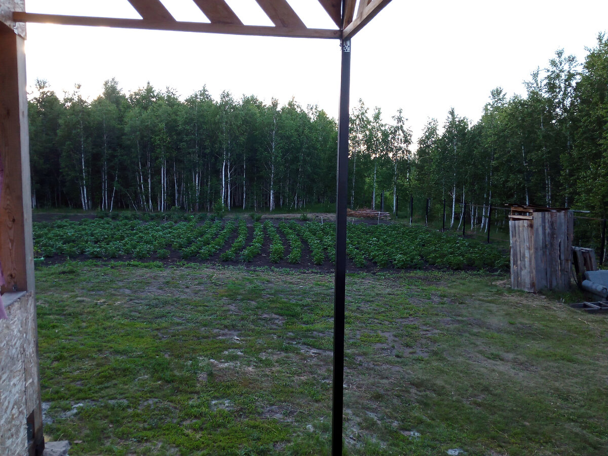 С одной стороны, без забора красивый вид