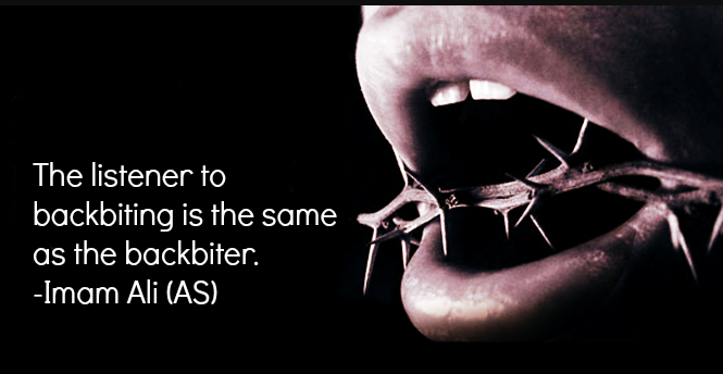 Тот, кто слушает клевету, равен клеветнику. 