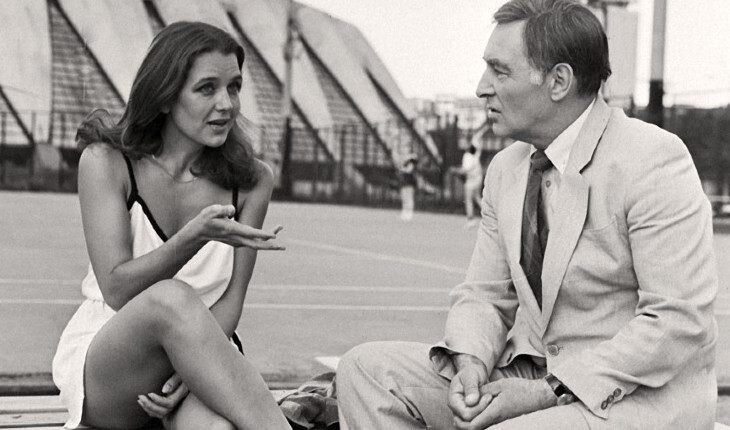 С Ириной Алферовой на съемках детектива «ТАСС уполномочен заявить»