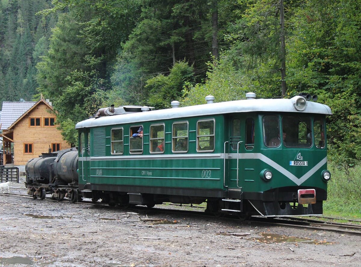 Модель румынской мотрисы советского производства, изготовленная ...