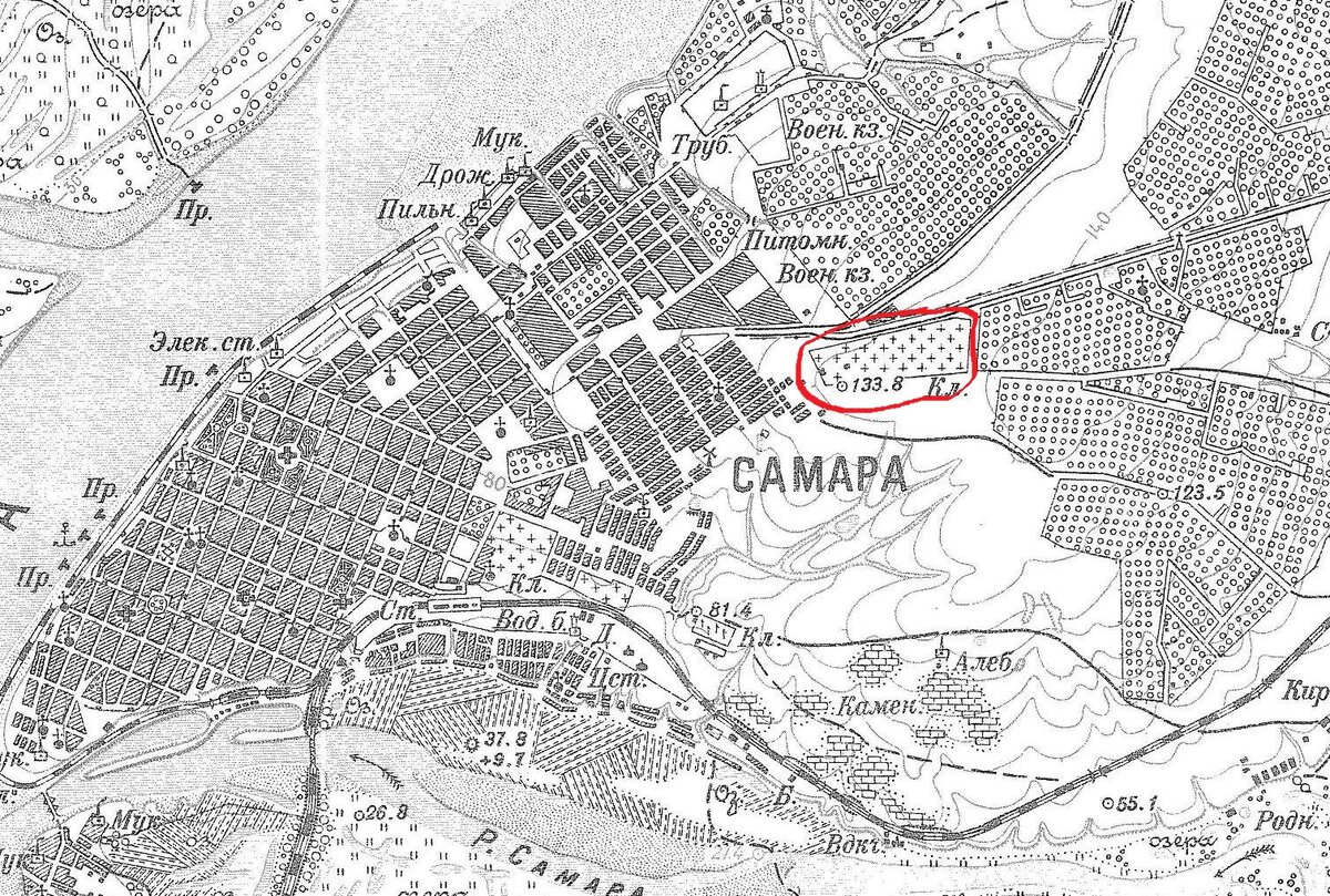Карта самары 1900 года