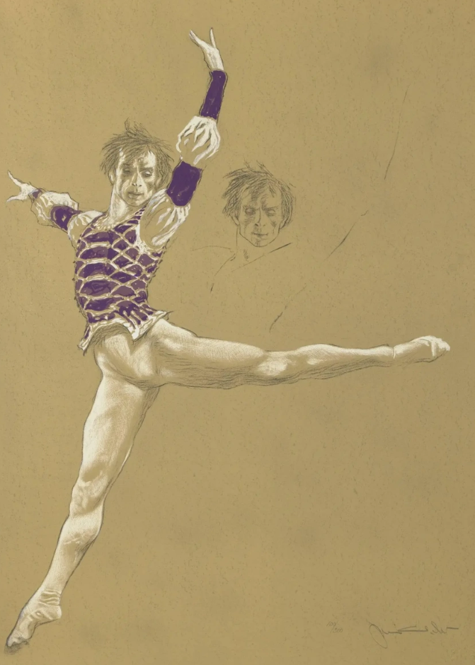 Портрет Рудольфа Нуриева, 1978. Источник: https://artchive.ru