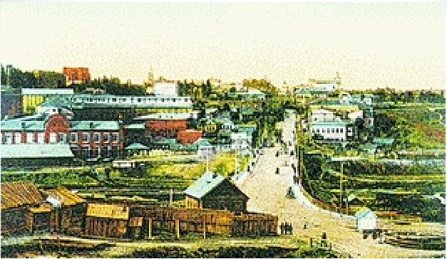 Нобелевский городок. 1881г. Фото из фондов музея ООО "ЛукоилНижневолжскНефть"