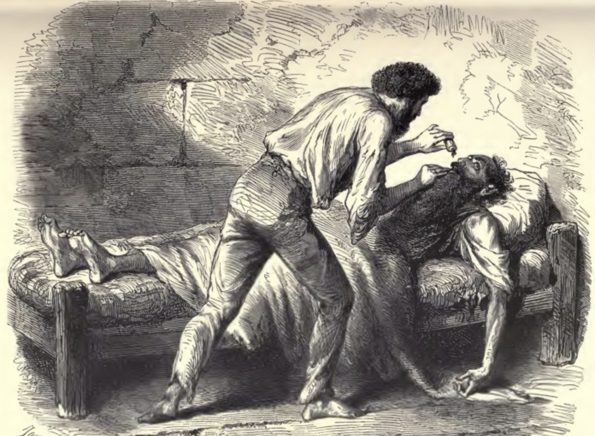 Пока ещё Эдмон Дантес помогает Фаруа оправиться от апоплексического удара